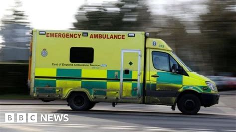 Ambulance windscreen smashed during emergency call near .